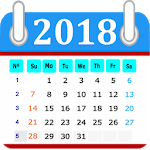 Calendar in English 2019 Free icon