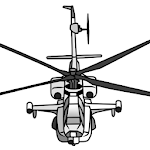 Draw Aircrafts: Helicopter icon