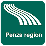 Penza region Map offline icon