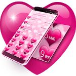Pink Hearts Dialer Theme icon