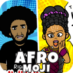 AfroMoji: African Afro Emoji Stickers Black icon