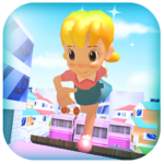 Girl Toon Anime Run 3D icon