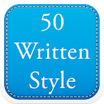 50 Written Fonts Style icon
