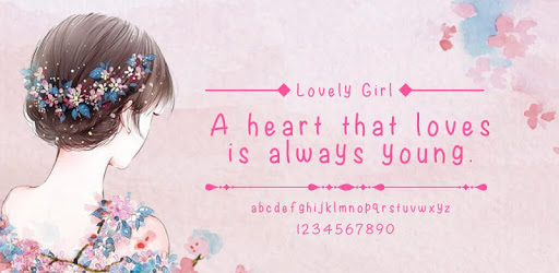 Lovely Girl Font for FlipFont,Cool Fonts Text Free pc screenshot