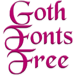 Goth Fonts for FlipFont free icon