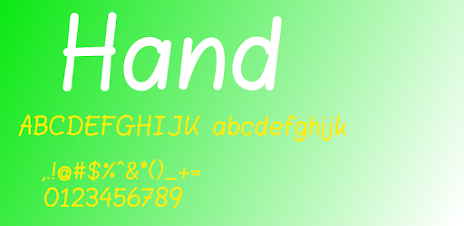 Hand Fonts for FlipFont pc screenshot