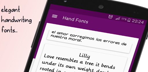 Hand fonts for FlipFont - with fonts resizer pc screenshot Hand fonts for FlipFont - with fonts resizer pc screenshot