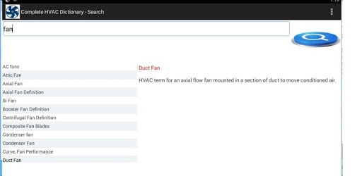 Complete HVAC Dictionary Free pc screenshot