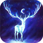 Night Bringer : Magic glowing deer live wallpaper icon