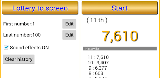 Lottery numbers pc screenshot Lottery numbers pc screenshot