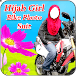 Hijab Girl Bike Photo Suit icon