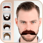 Men beard photo editor Mustache icon