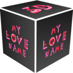 3D My Name Love Live Wallpaper icon