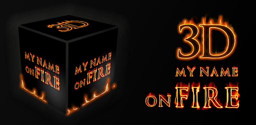 3D My Name On Fire Wallpaper pc screenshot