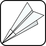 Paper Plane Origami icon