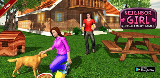 Virtual Neighbor Girl : Family Home Games pc screenshot