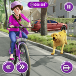 Family Pet Dog Home Adventure Game icon
