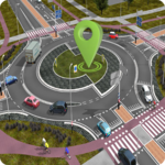 GPS Traffic Driving Route Finder Map Direction Fre for pc icon