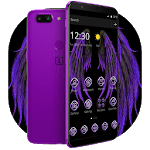 Neon Purple Wings Theme icon
