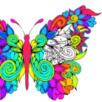 Adult Coloring by Number Book-Paint Butterfly 2018 icon