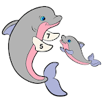 Dolphins Color by Number - Water Animals Coloring icon