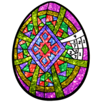 Easter Eggs Glitter Color by Number: Coloring Book icon