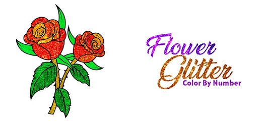 Flowers Glitter Color by Number - Adult Coloring pc screenshot