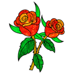 Flowers Glitter Color by Number - Adult Coloring icon
