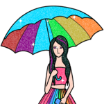 Girls Glitter Color by Number - Fashion Coloring icon