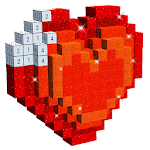 Glitter Voxel - 3D Color by Number, Adult Coloring icon