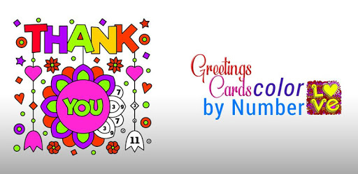 Greeting Cards Glitter Coloring - Color by Number pc screenshot
