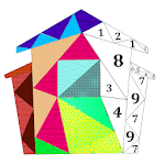 House Poly Art: Color by Number, House Puzzle Game icon