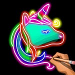 Learn To Draw Glow Animals: Draw & Color Book 2018 icon