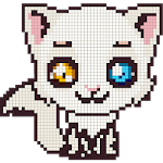 Cats Color by Number- Meow Pixel Art Coloring 2018 icon