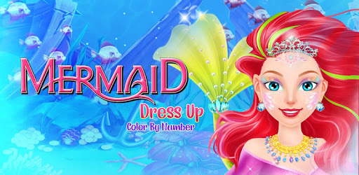 Mermaid Dress up & Makeover - Color by Number pc screenshot Mermaid Dress up & Makeover - Color by Number pc screenshot