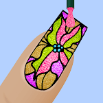 Nails Glitter Color by Number-Nail Polish Coloring icon