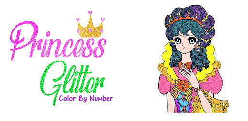 Princess Glitter Color by Number - Girls Coloring pc screenshot