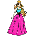 Princess Glitter Color by Number - Girls Coloring icon