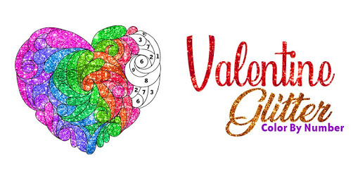 Valentine Love Glitter Color by Number Book Pages pc screenshot Valentine Love Glitter Color by Number Book Pages pc screenshot