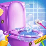 Washroom Cleanup - House Cleaning, Color by Number icon
