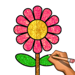 Learn to Draw , Glitter & Color: Draw Step by Step icon