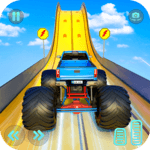 Monster Truck Mega Ramp Stunts Extreme Stunt Games icon