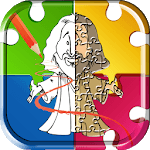 Bible coloring pages & jigsaw icon