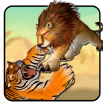 Lion Vs Tiger: Wild Adventure icon
