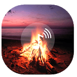 Romantic Fire Screen Fire sounds Fire wallpaper icon