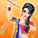 Navratri Fashion Salon - Makeover and Dressup Game icon