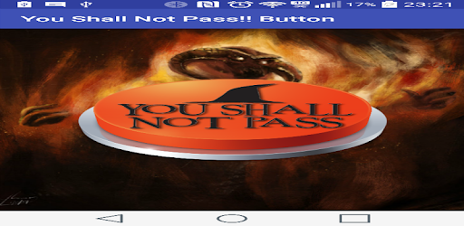 You Shall Not Pass!! Button pc screenshot