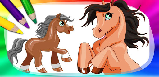 Coloring horses and ponies pc screenshot