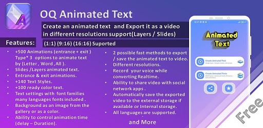 Animated Text Creator - Text Animation video maker pc screenshot Animated Text Creator - Text Animation video maker pc screenshot