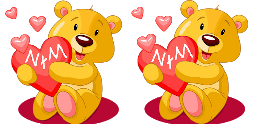 Sticky teddy bear love heart pc screenshot
